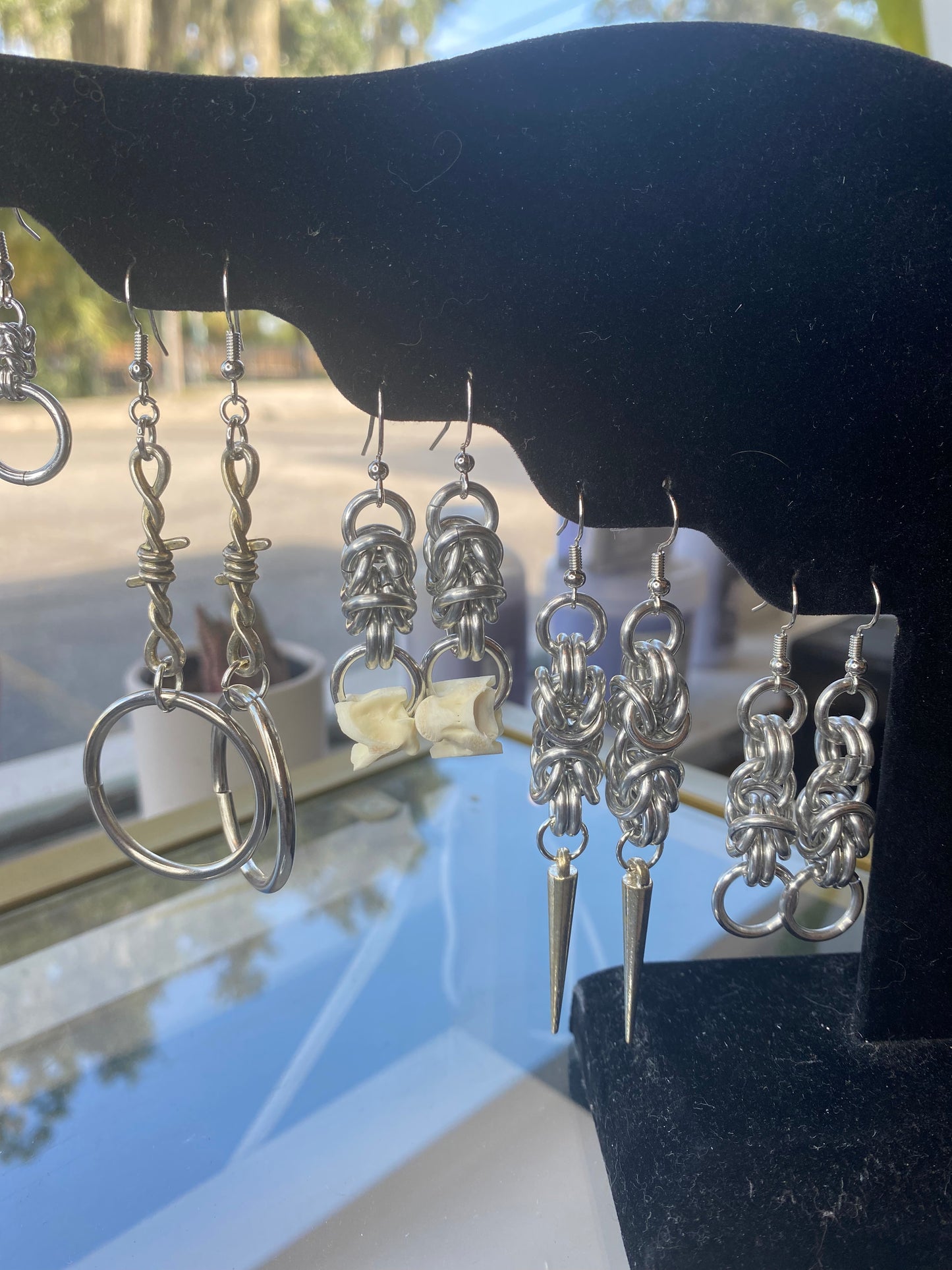 Snake Vertebrae Earrings