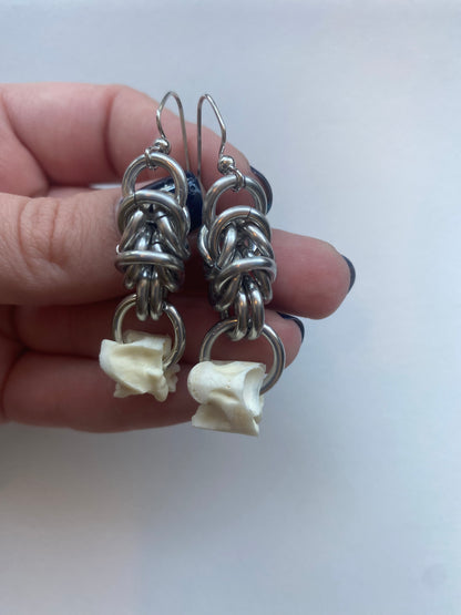 Snake Vertebrae Earrings