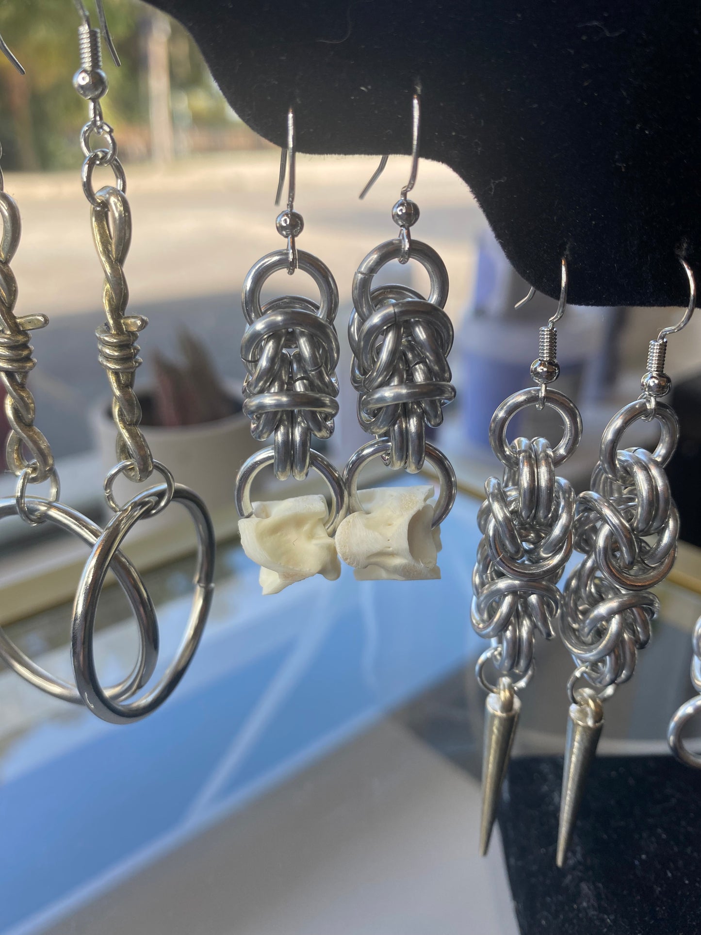 Snake Vertebrae Earrings